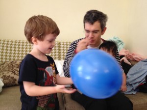 Förberedelser inför ettårskalas!